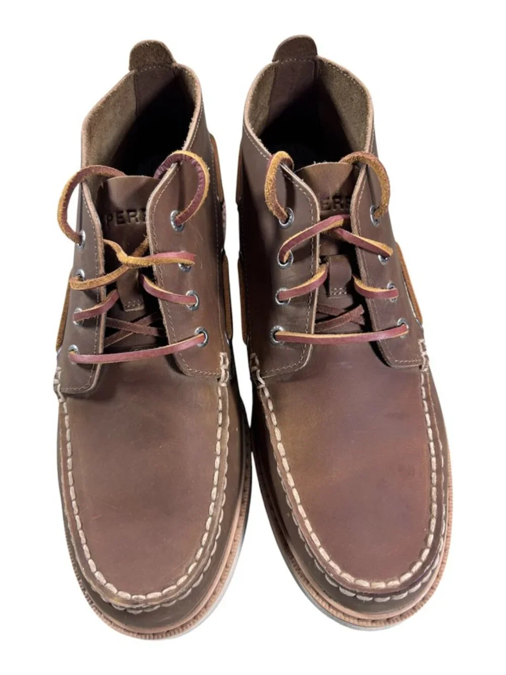 Sperry Men's Authentic Original Double Sole Chukka Leather Boots Shoe Size 11.5